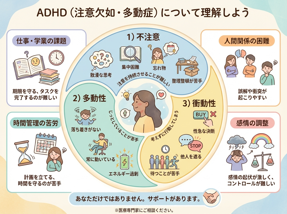 ADHDと適応障害──職場ストレスの背景に発達特性があることも